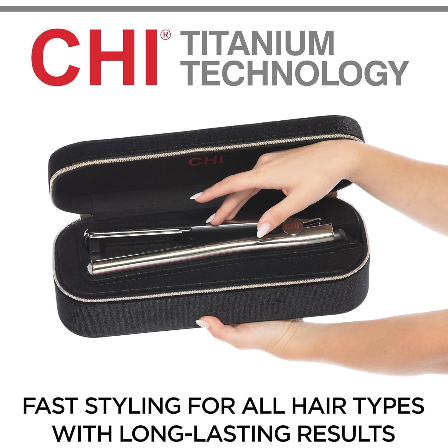 Plancha de Cabello CHI G2 Titanio 1" Calentamiento 60s