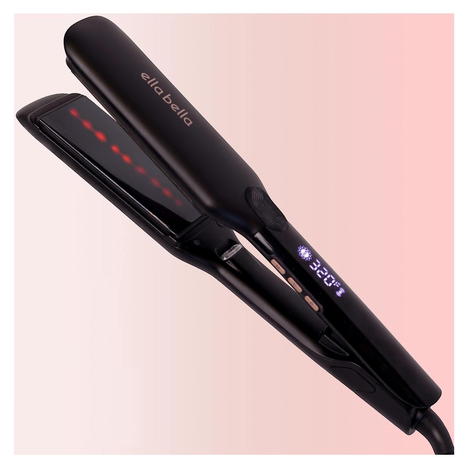 Plancha de Pelo ELLA BELLA de Titanio con Infrarrojos 36.8cm