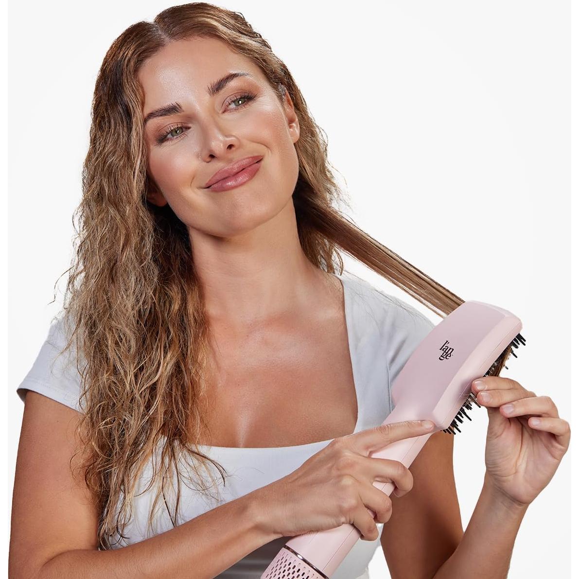 Cepillo Secador 2-en-1 L'ANGE HAIR AIRess Rosa - Alisa y Seca