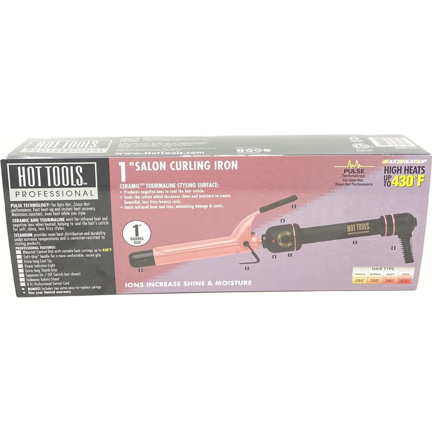 Rizador Varita Cerámica Turmalina Hot Tools 1" 0.6kg