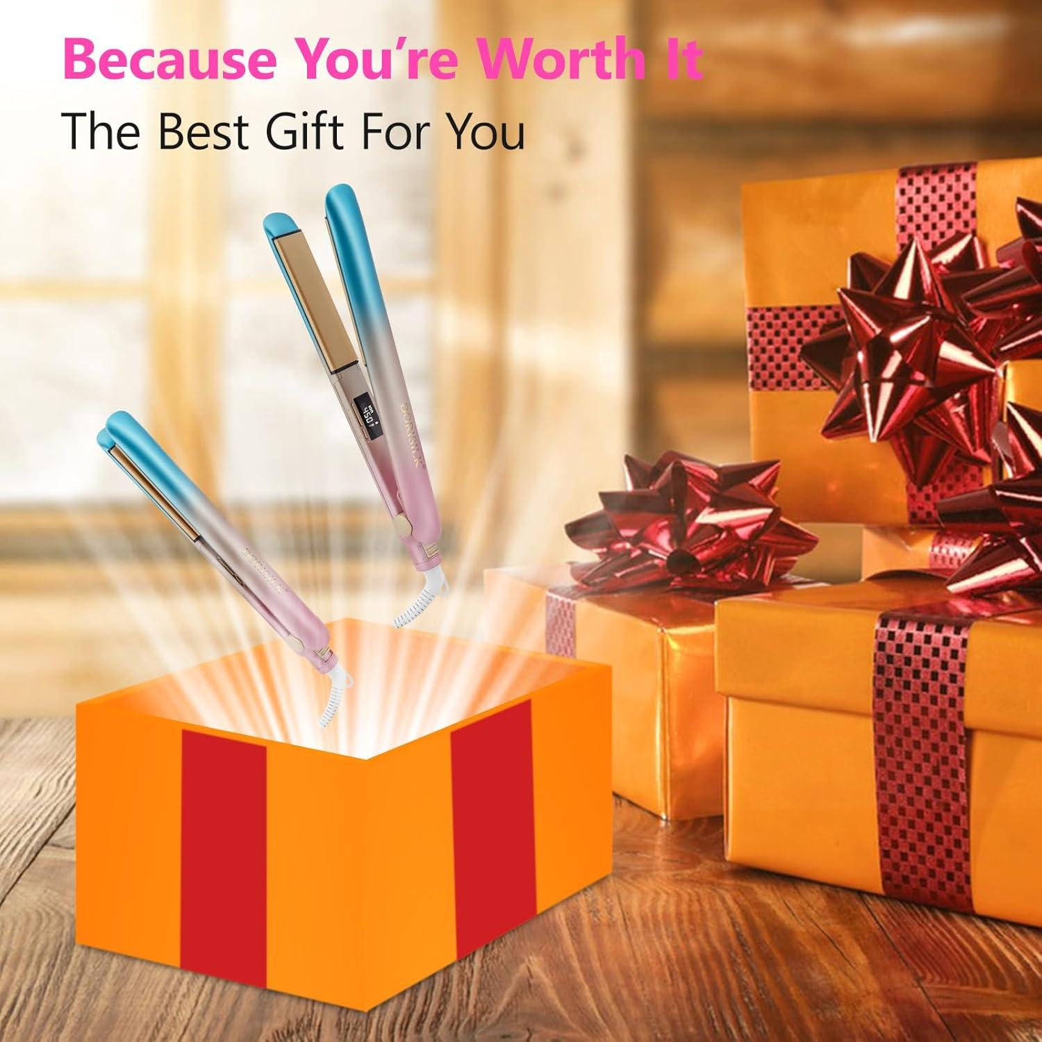 Plancha de Pelo DORISILK 2 en 1 Cerámica 1 Pulgada 450°C