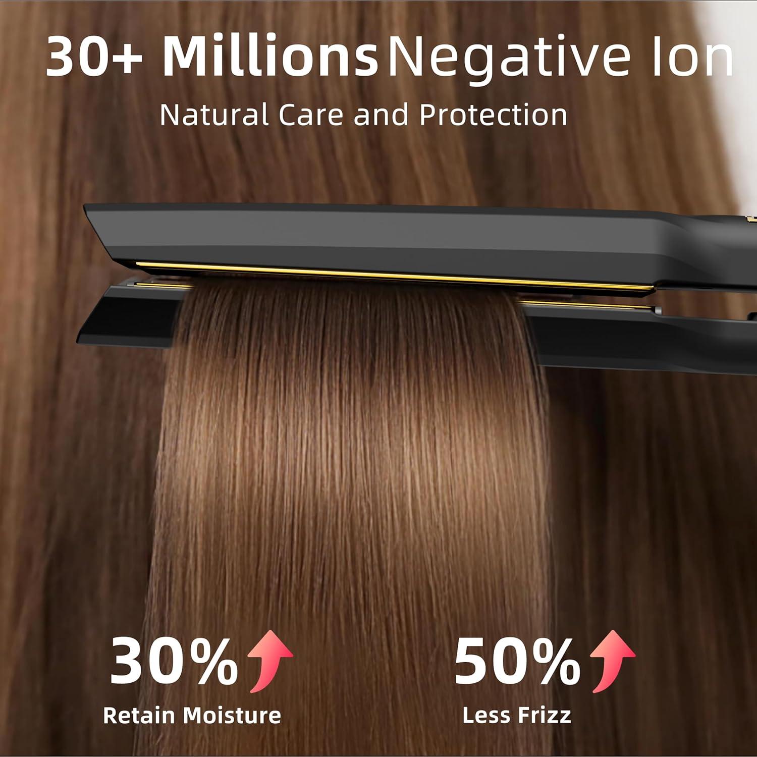 Plancha de Pelo Profesional Thirtek 1.5" Cerámica Titanio LCD