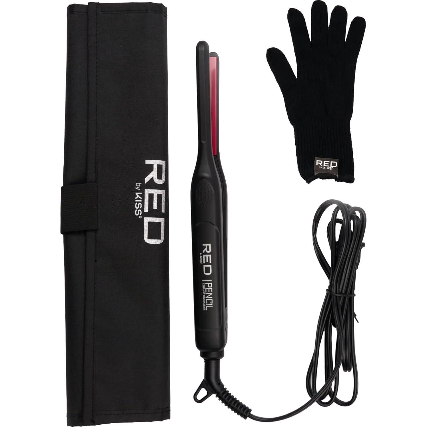 Plancha Plana Red by Kiss Pencil Cerámica 0.76 cm 450°F