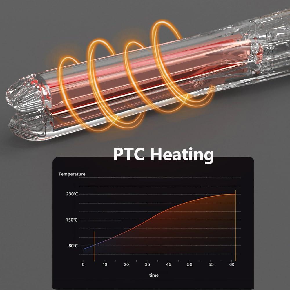 Plancha de Pelo HYPTIME Titanio 1" Digital 260-500°F
