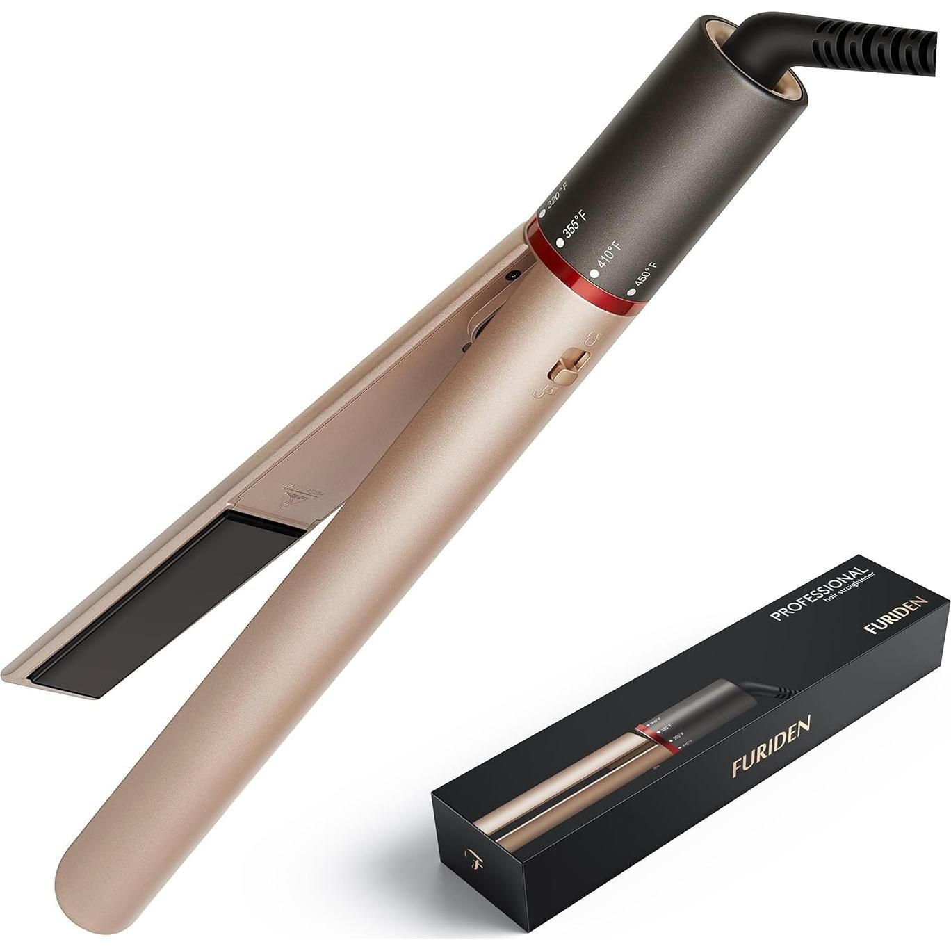 Plancha de Pelo 2 en 1 FURIDEN LM-166 Profesional 121-232°C