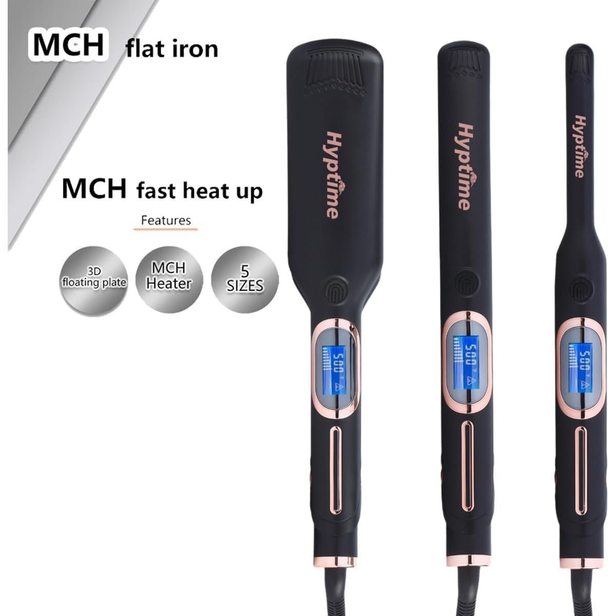 Plancha de Cabello HYPTIME Titanio 2" Digital 260-500°F