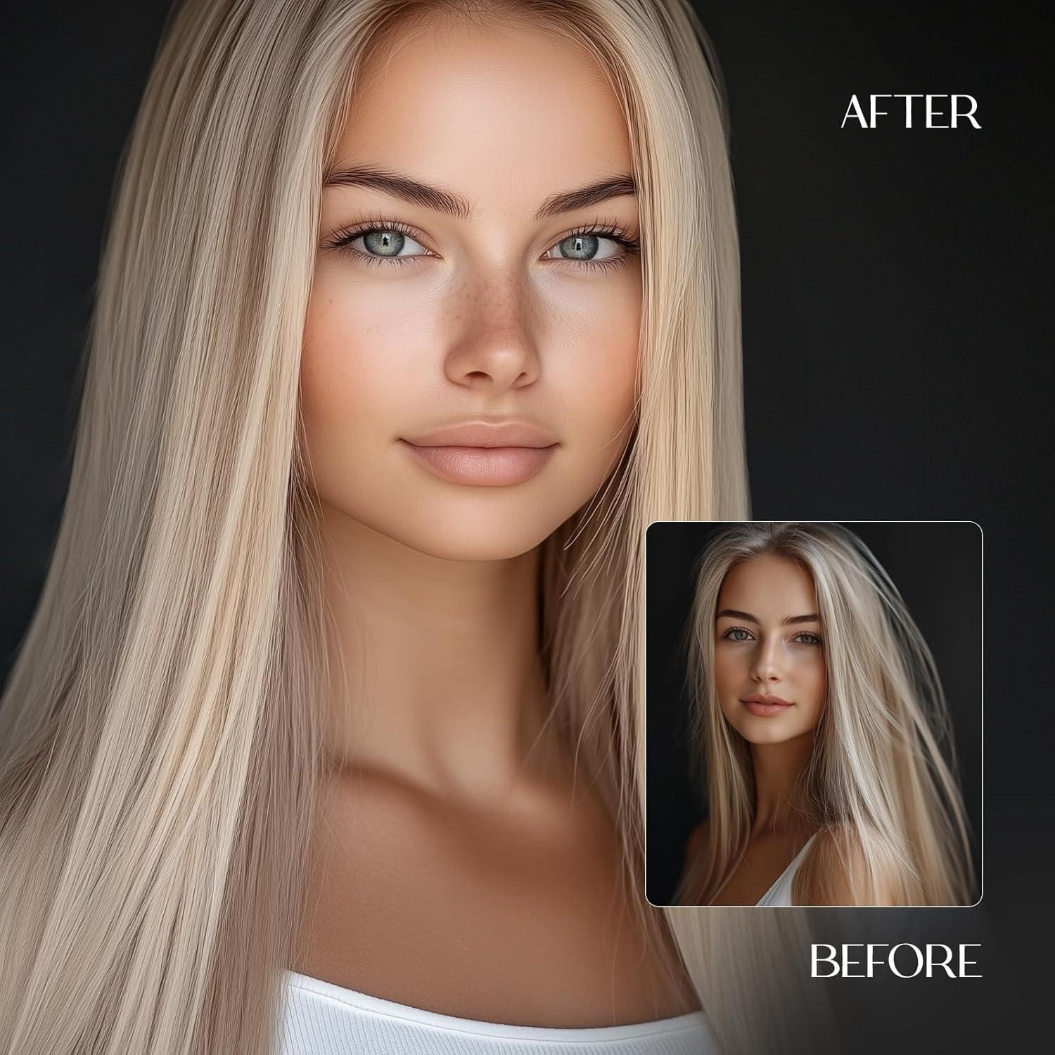 Plancha de Pelo Profesional PRITECH 4.5x12 cm Titanio 5 Temperaturas