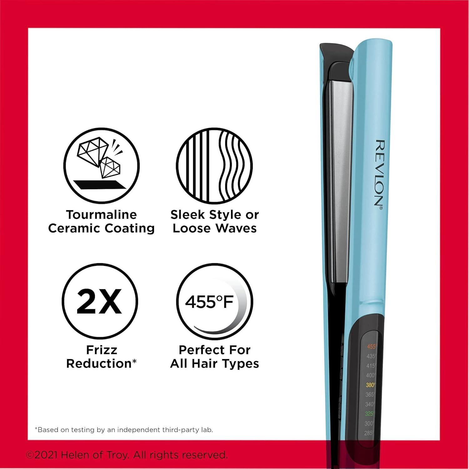 Plancha de Pelo Digital Revlon Lasting Brilliance 2.54 cm