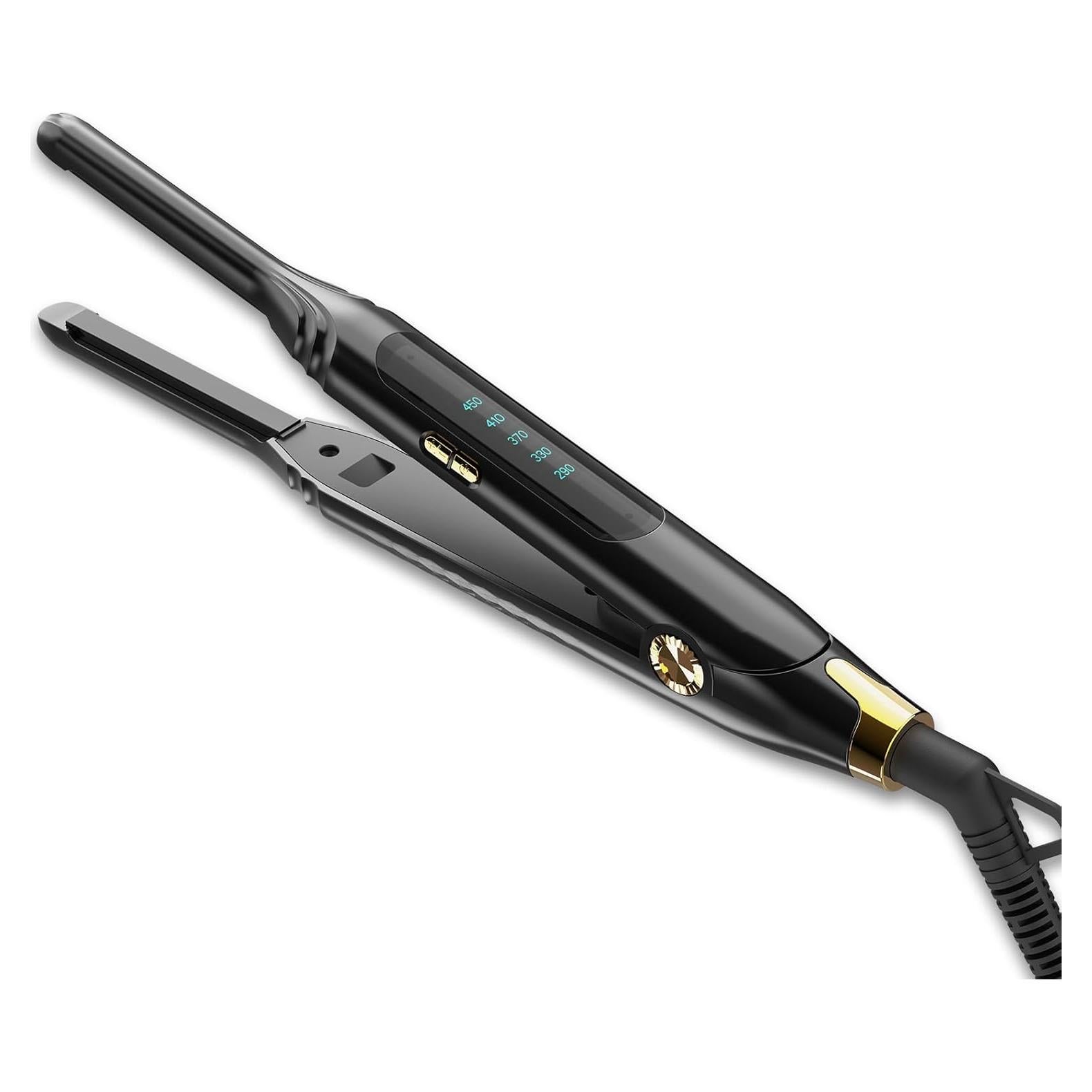 Plancha de cabello Ficzcfy 3/10'' mini alisador con temperatura ajustable