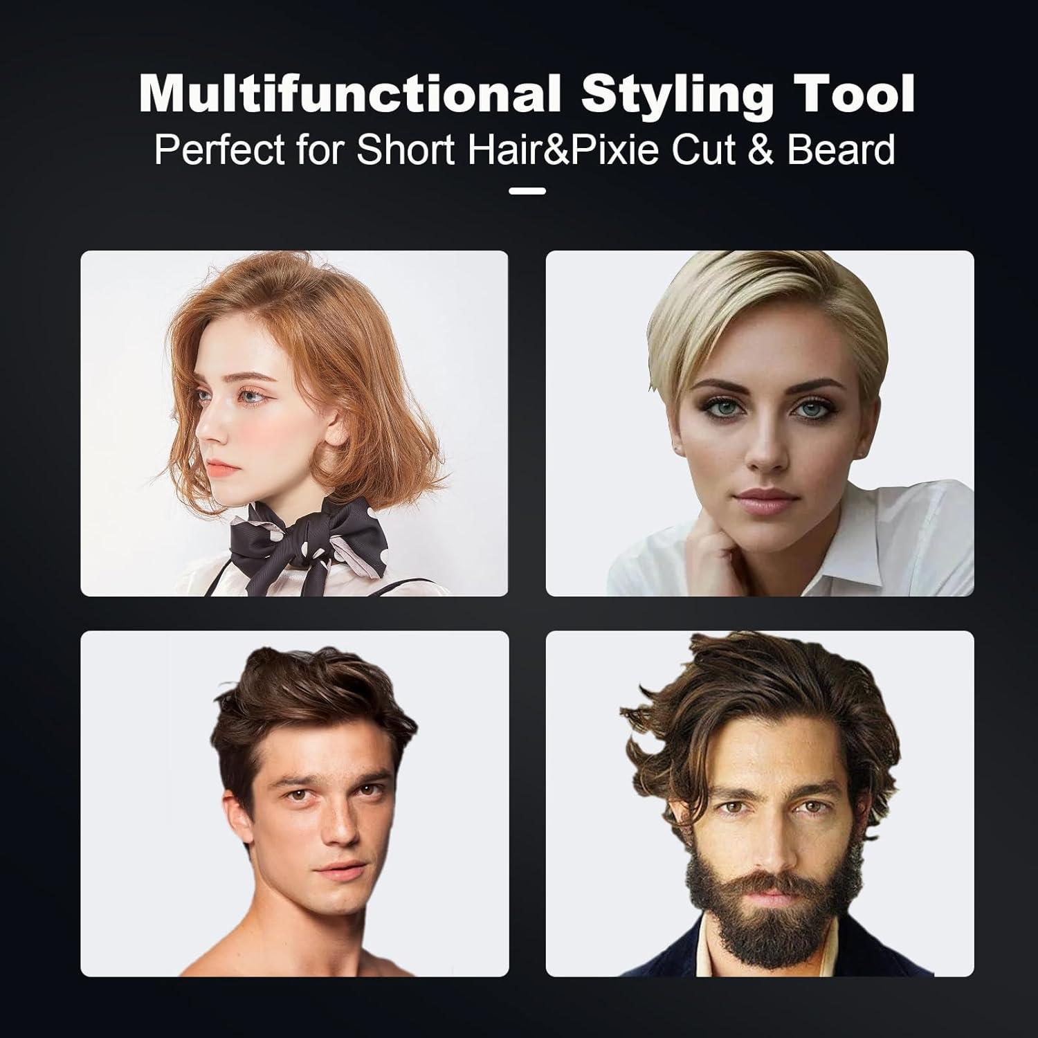 Plancha de cabello Ficzcfy 3/10'' mini alisador con temperatura ajustable