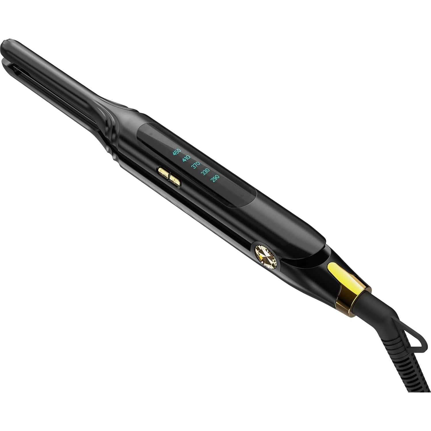 Plancha de cabello Ficzcfy 3/10'' mini alisador con temperatura ajustable