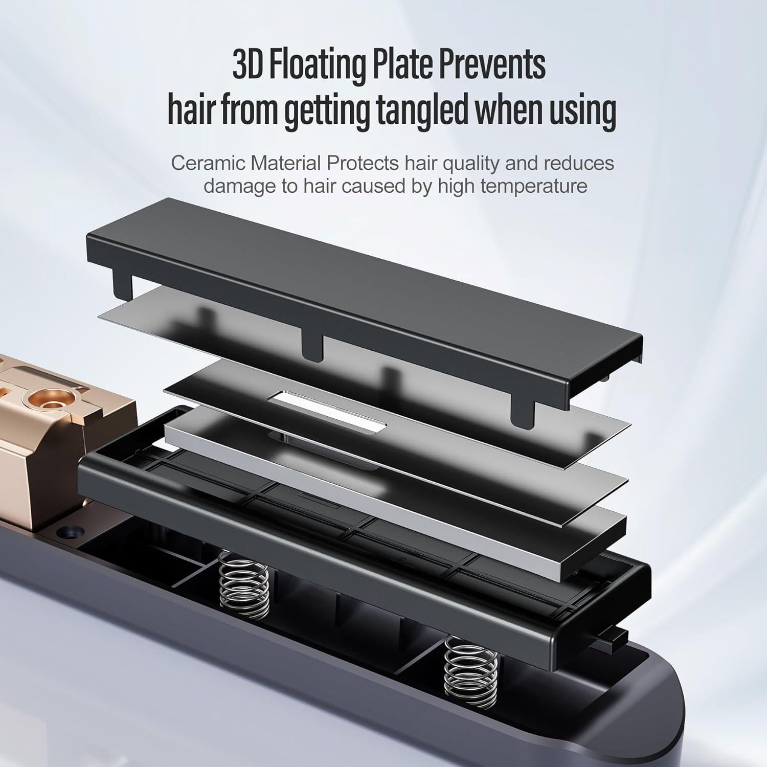 Alisador y Rizadora Inalámbrica Straxelle 2 en 1 350-420°F