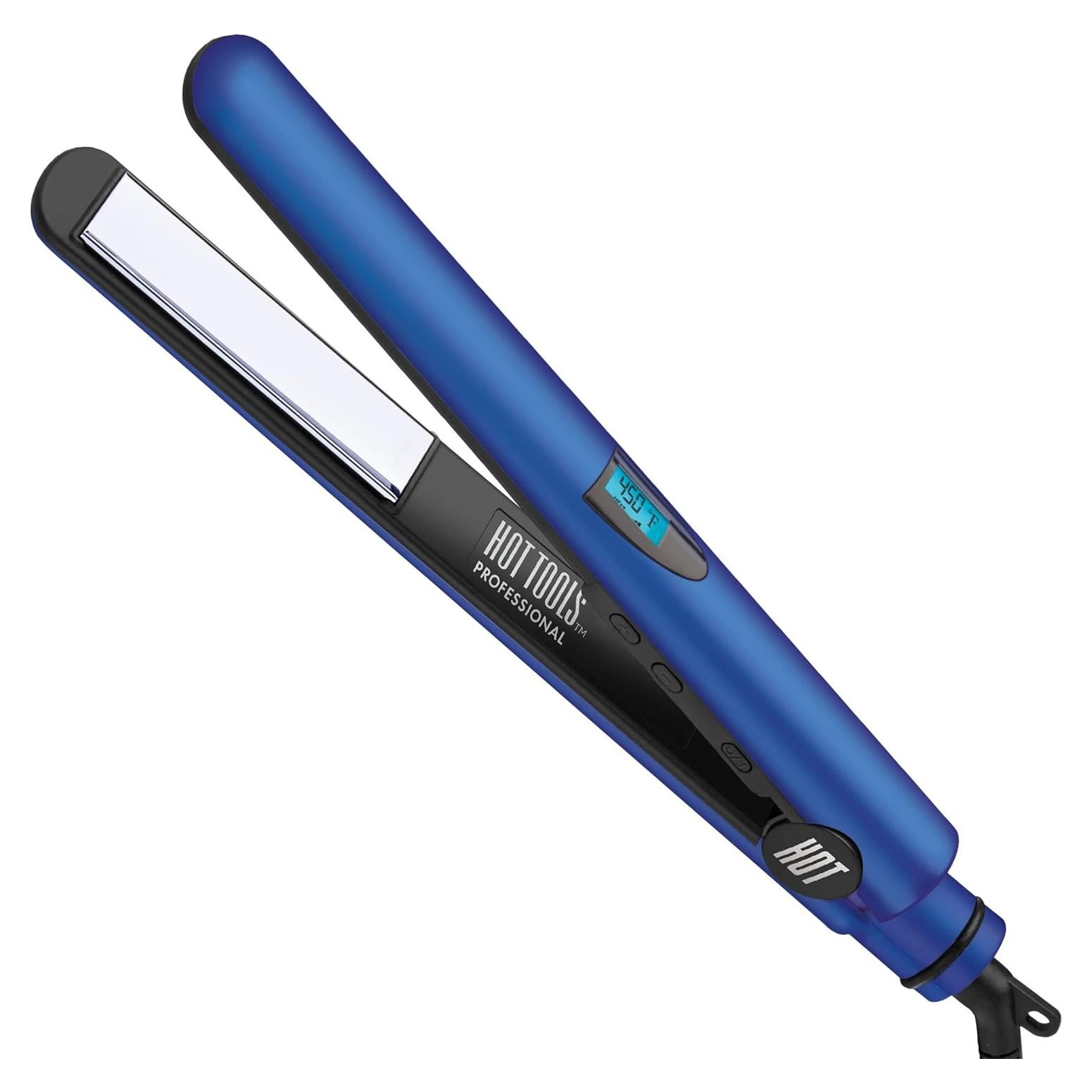 Plancha de Titanio Micro-Brillante Hot Tools 1" Azul Profesional