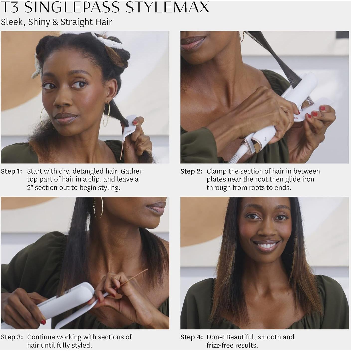 Plancha Profesional T3 Micro SinglePass StyleMax 1" Cerámica