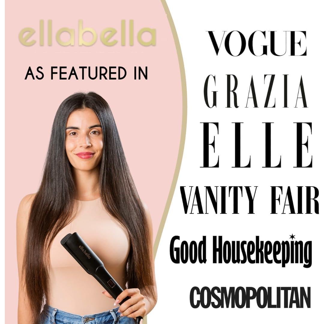 Plancha de Pelo ELLA BELLA Cerámica Digital 250-450°F