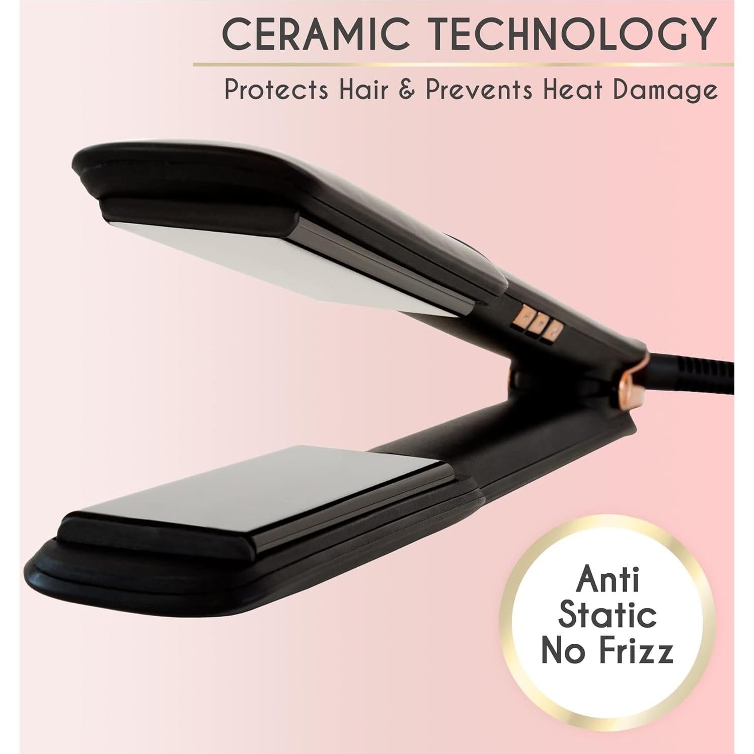 Plancha de Pelo ELLA BELLA Cerámica Digital 250-450°F