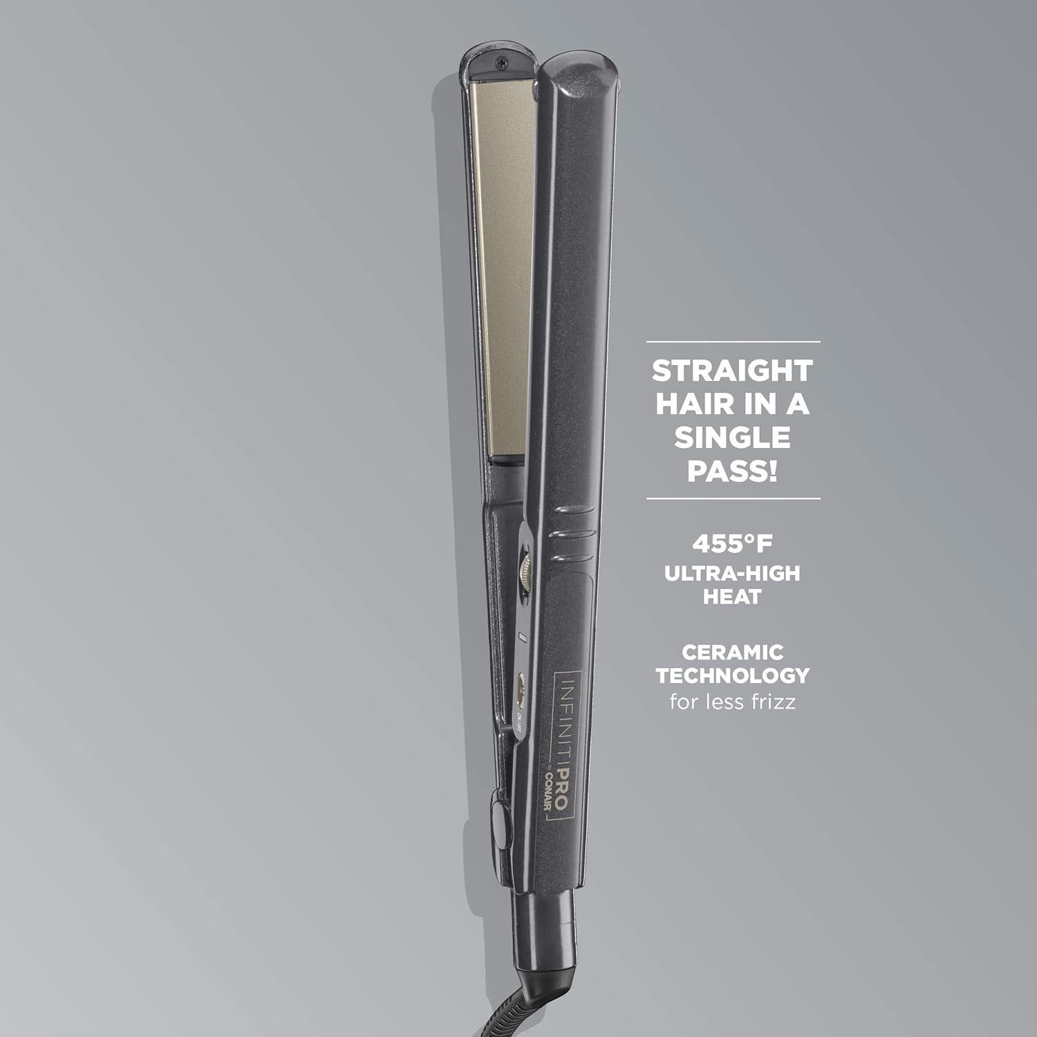 Plancha de Cerámica Tourmalina Conair CS710R 1" 230°C