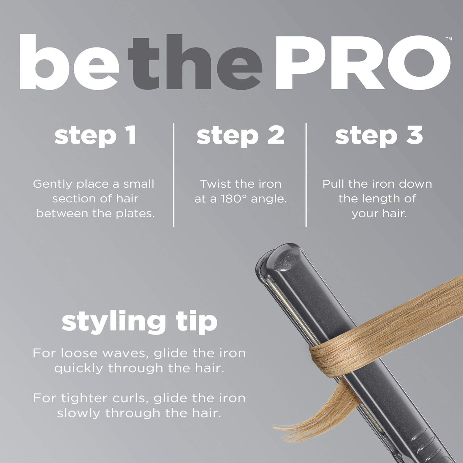 Plancha de Cerámica Tourmalina Conair CS710R 1" 230°C