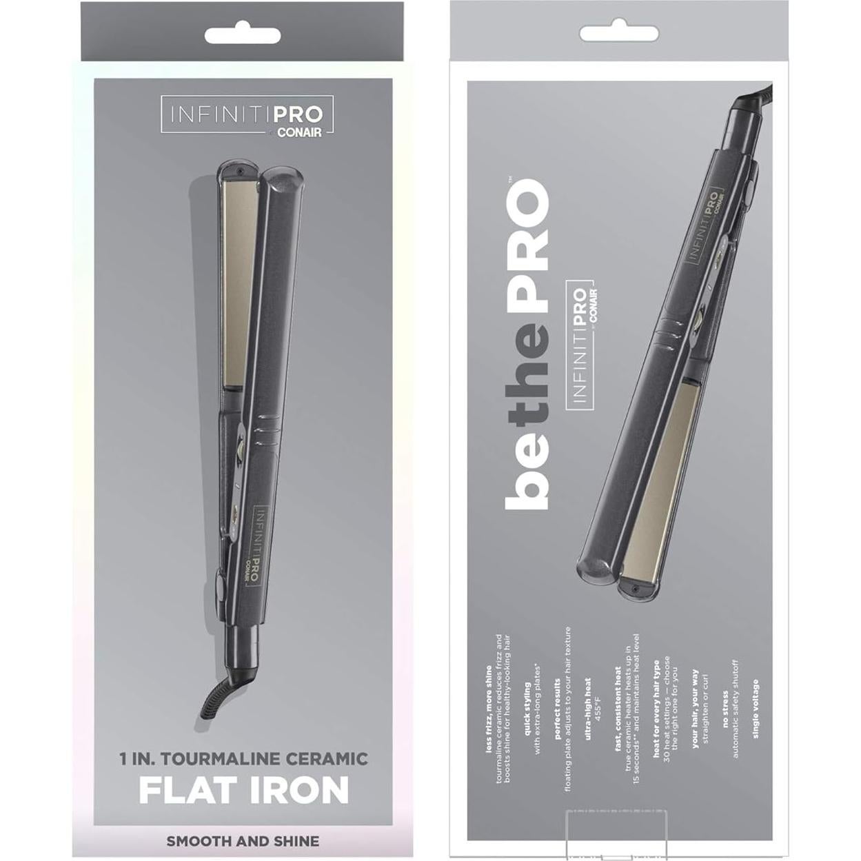 Plancha de Cerámica Tourmalina Conair CS710R 1" 230°C