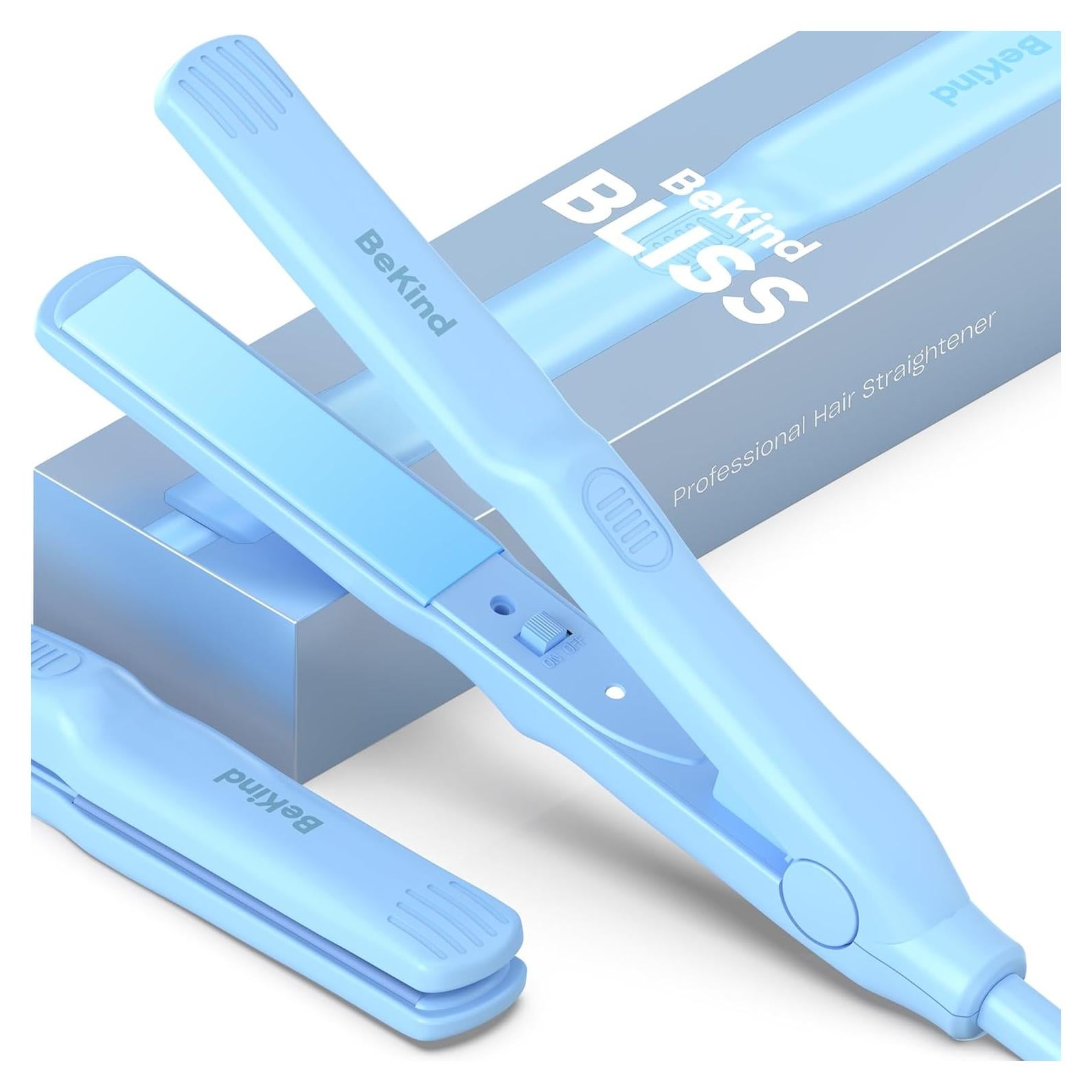 Plancha de Pelo Mini BeKind Bliss Cerámica 0.7" Azul