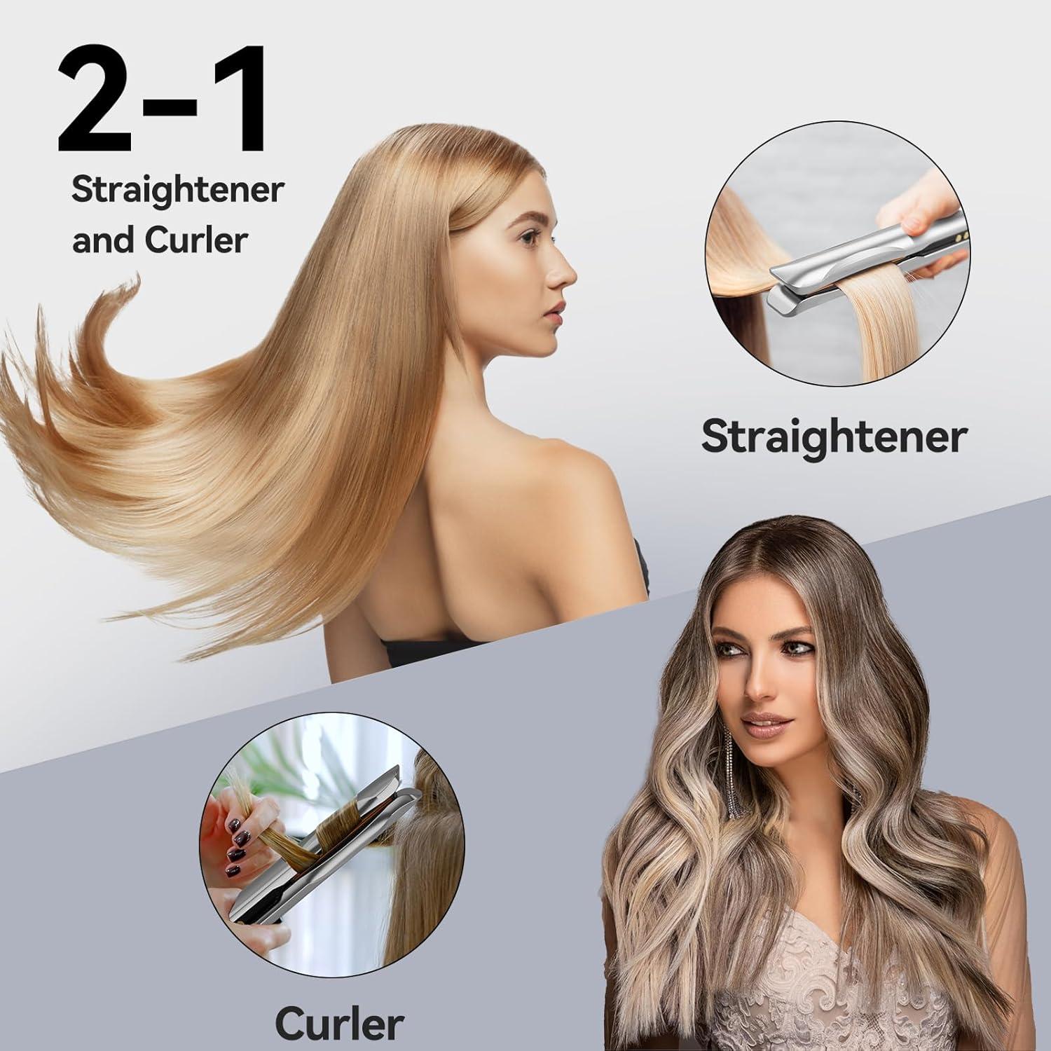 Plancha de Pelo Profesional QUICO 120-240V Cerámica 12 Temperaturas