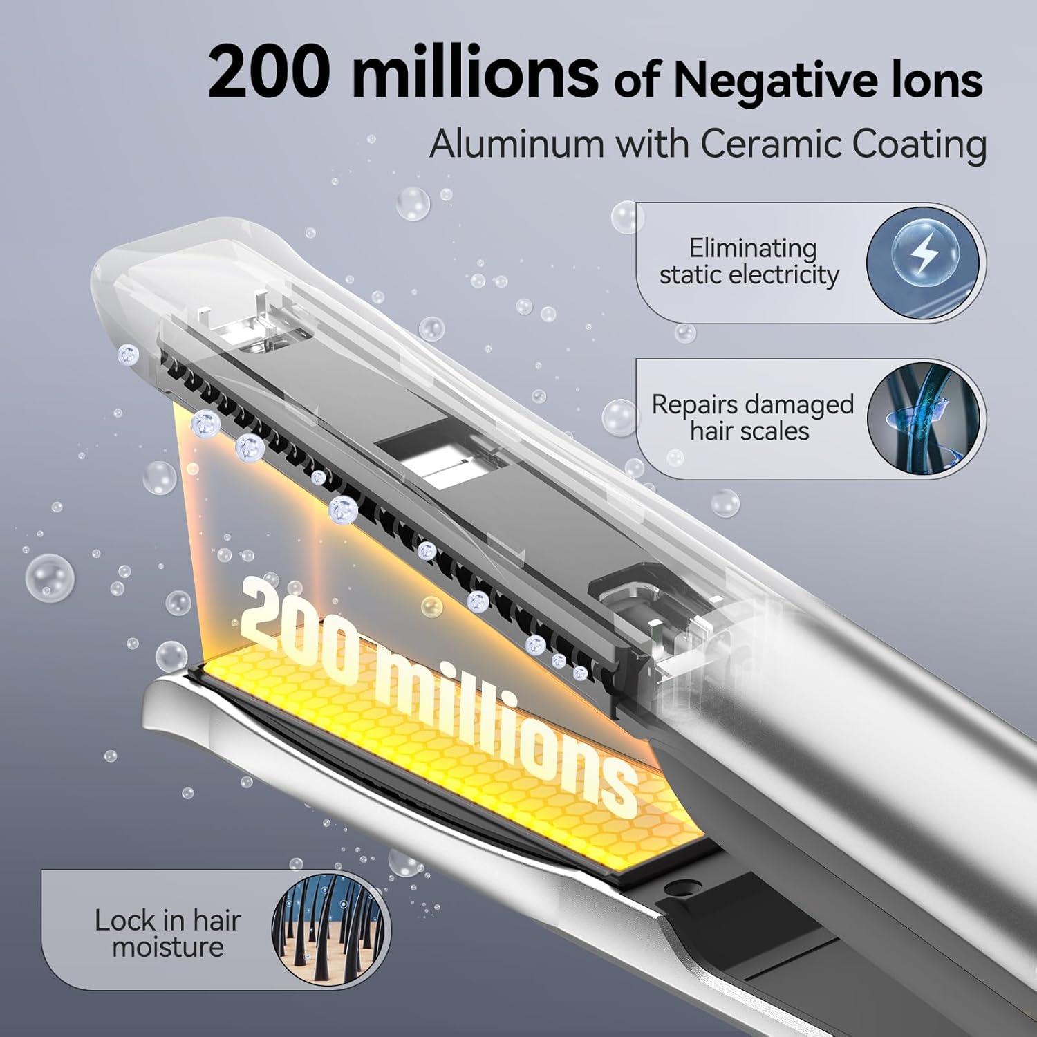 Plancha de Pelo Profesional QUICO 120-240V Cerámica 12 Temperaturas