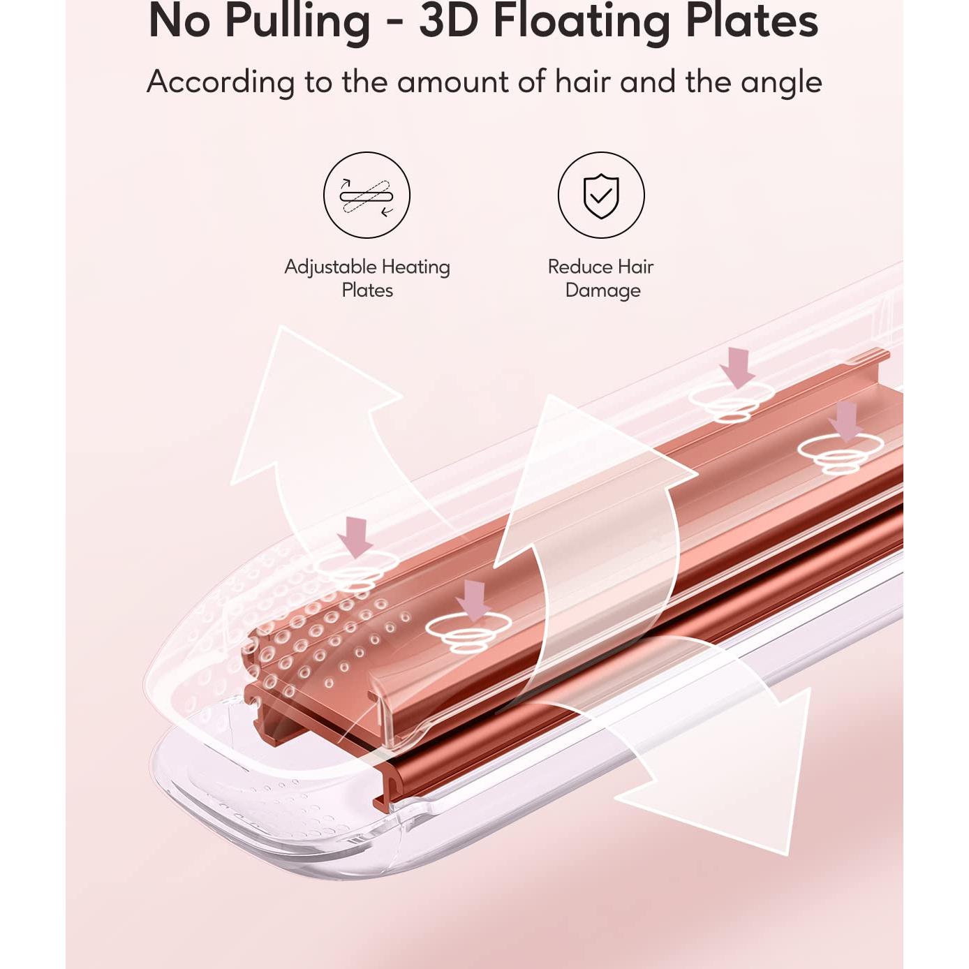 Plancha de Pelo Wavytalk 1 Pulgada Titanio 100% Pura