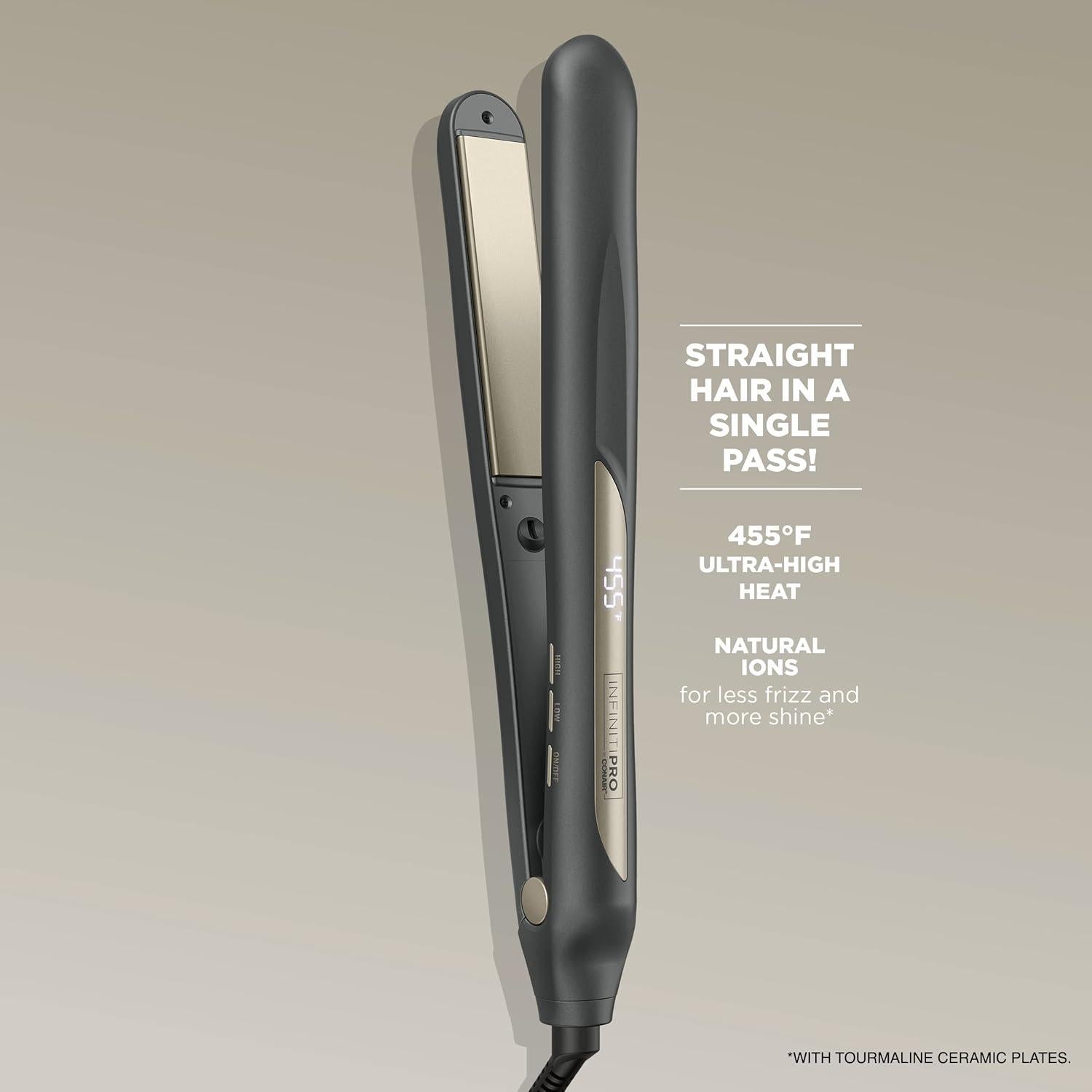 Plancha de Cerámica de Turmalina Conair 1" Digital 234°C