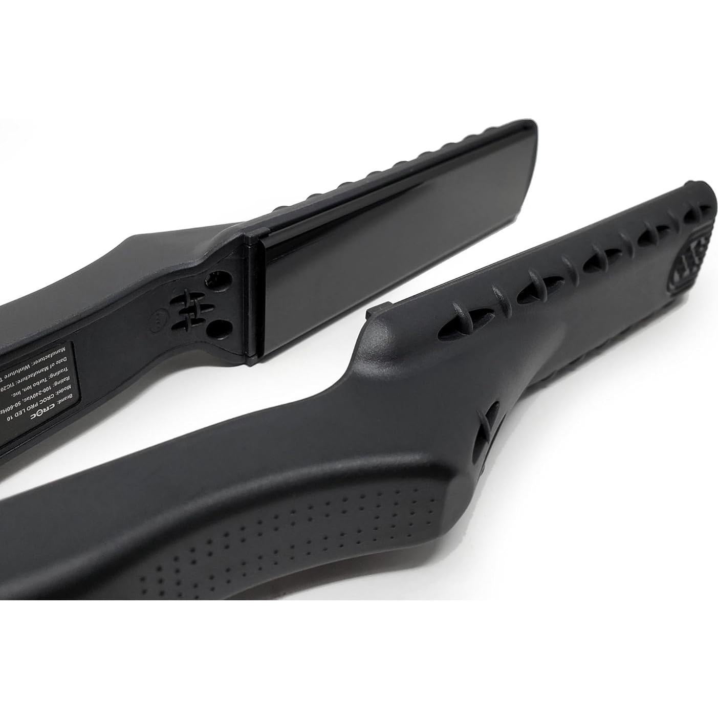 Plancha Plana de Titanio TurboIon CROC 1" LED