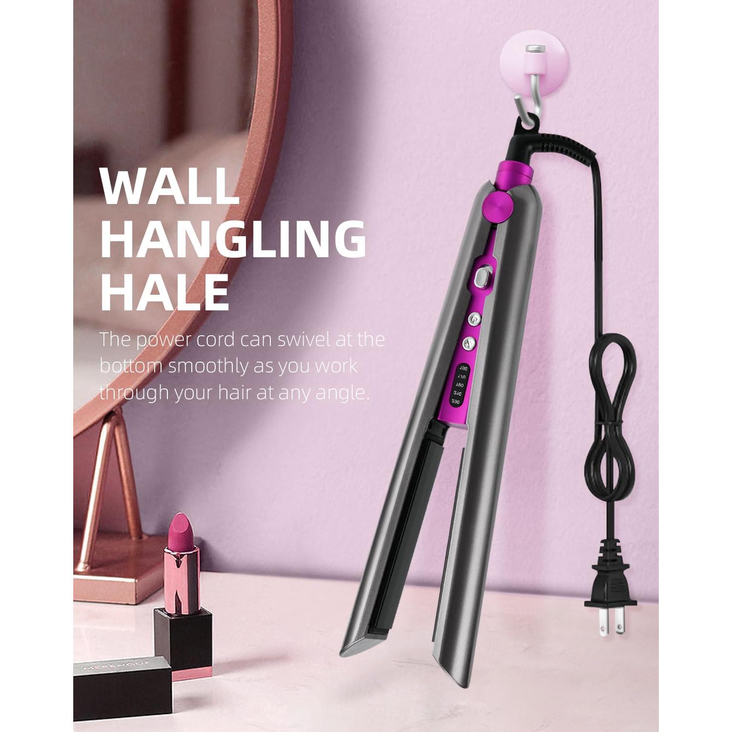 Plancha de Pelo Cerámica PRITECH TA-2340, 1 Pulgada, Temperatura Ajustable