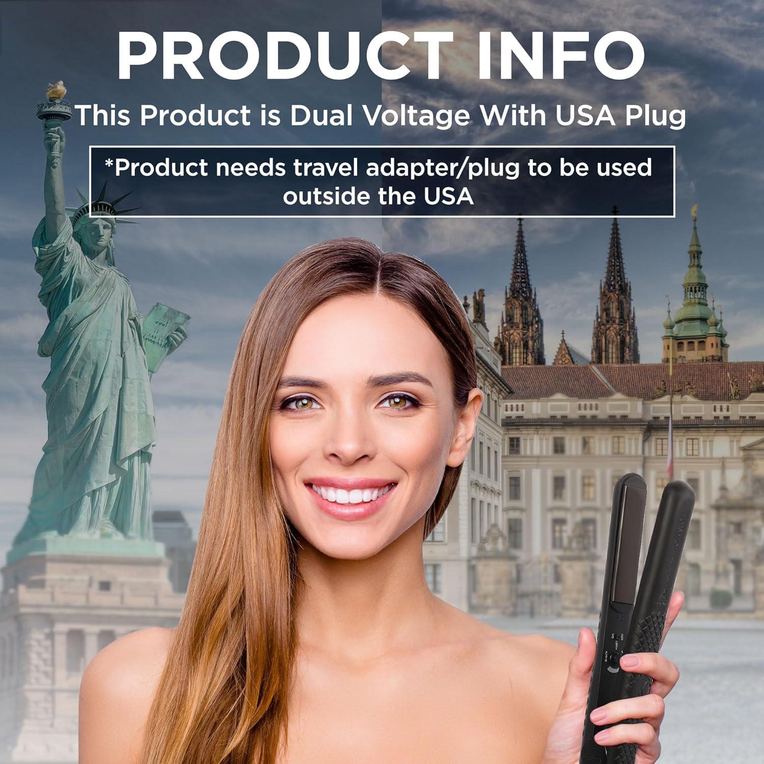 Plancha de Pelo Cerámica Herstyler Superstyler 1.25" Doble Voltaje