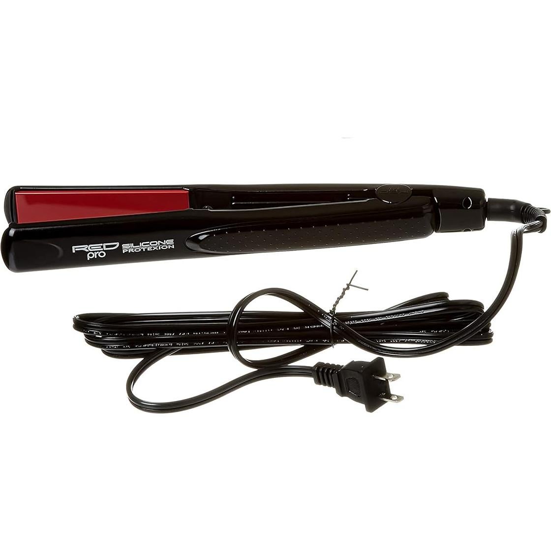 Plancha de Pelo Pro Kiss 1 Pulgada Roja con Silicona