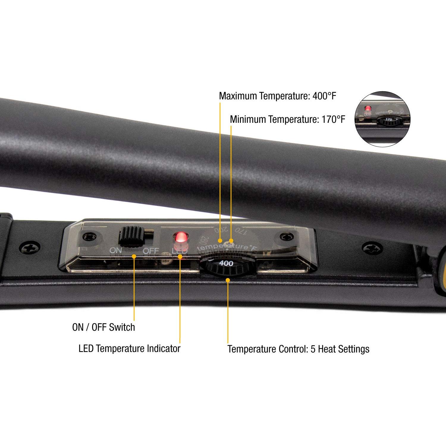 Plancha de Cabello Infrashine Original 1" Cerámica - 204°C