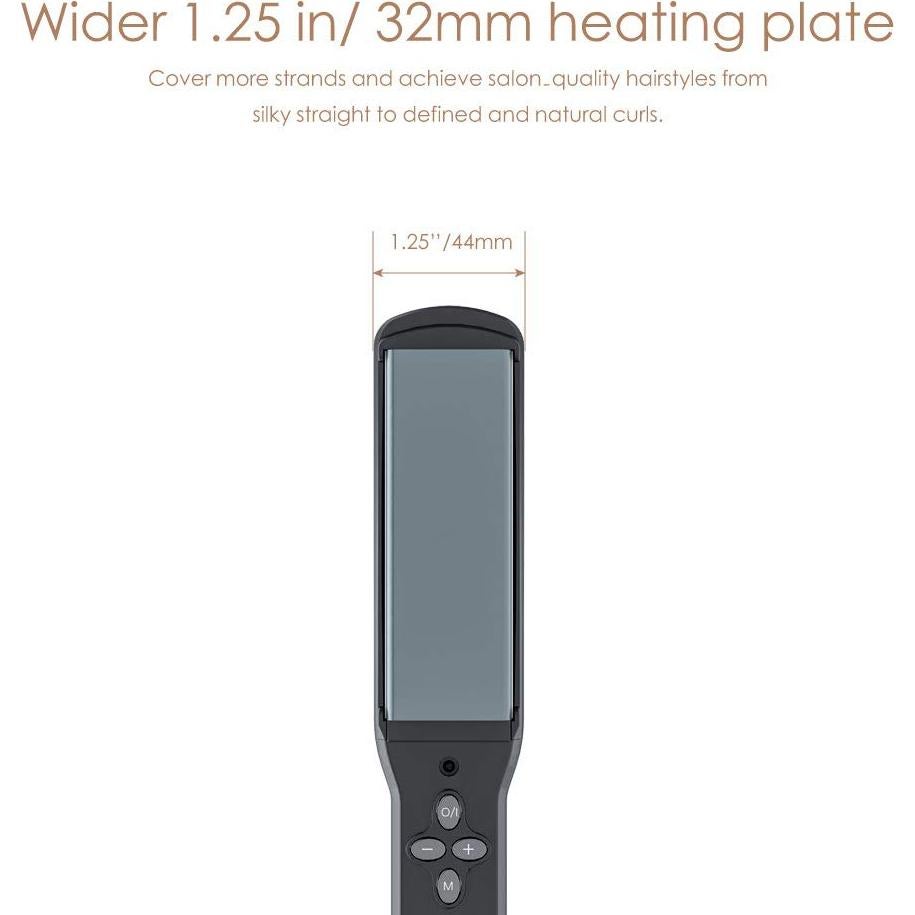 Plancha de Pelo Profesional MHU 2 en 1 Cerámica 3.18 cm