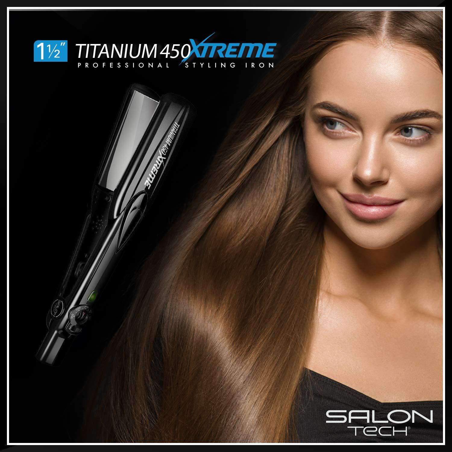 Plancha de Cabello Salon Tech Titanium Xtreme 38 mm Profesional