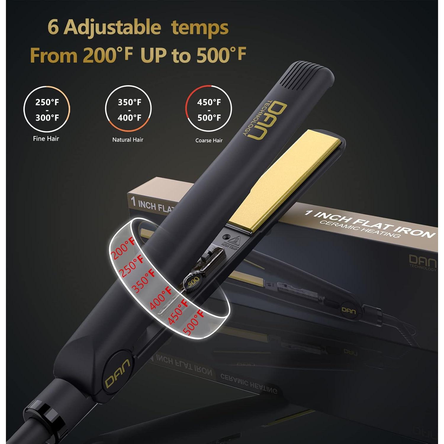 Plancha de Cerámica 2 en 1 DAN Technology Oro 500°F