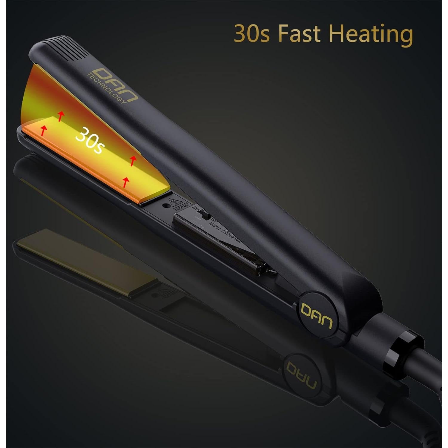 Plancha de Cerámica 2 en 1 DAN Technology Oro 500°F