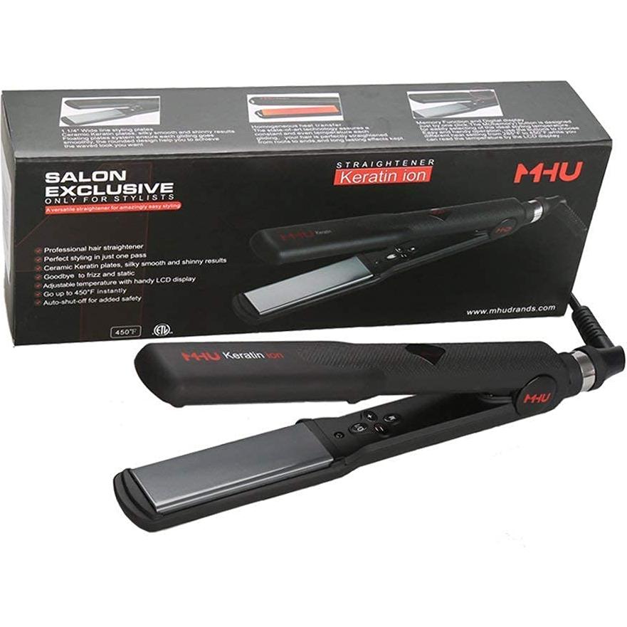Plancha de Pelo Profesional MHU Cerámica 1.25" Doble Voltaje