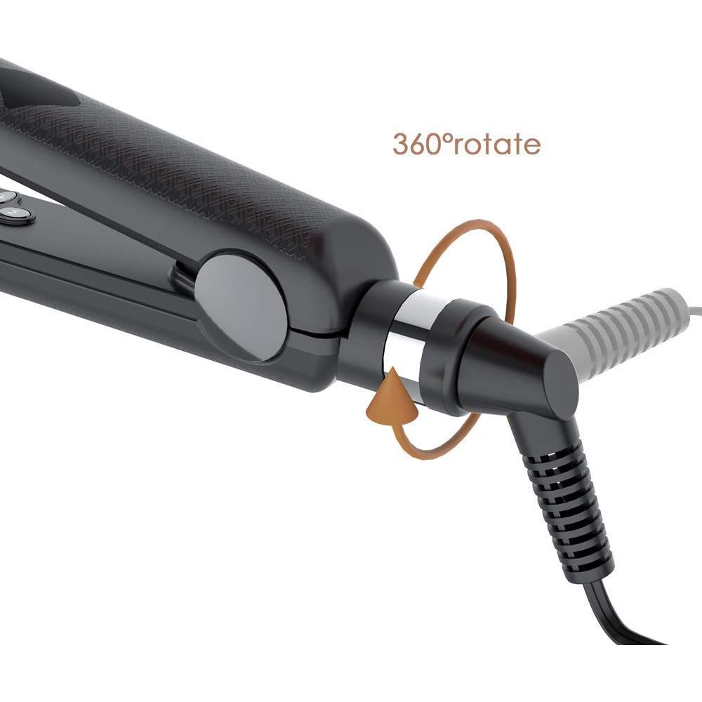 Plancha de Pelo Profesional MHU Cerámica 1.25" Doble Voltaje