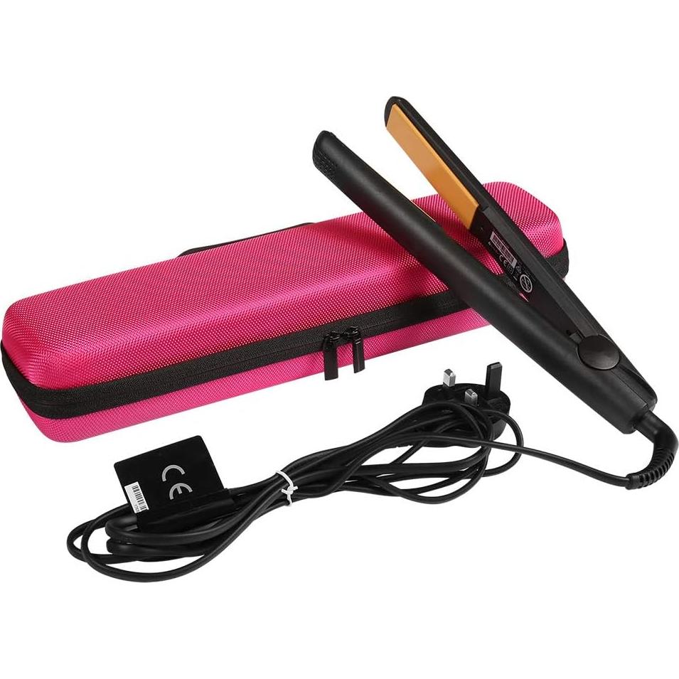 Funda Dura EVA Faylapa para Plancha de Pelo Rosa 36x8x6 cm