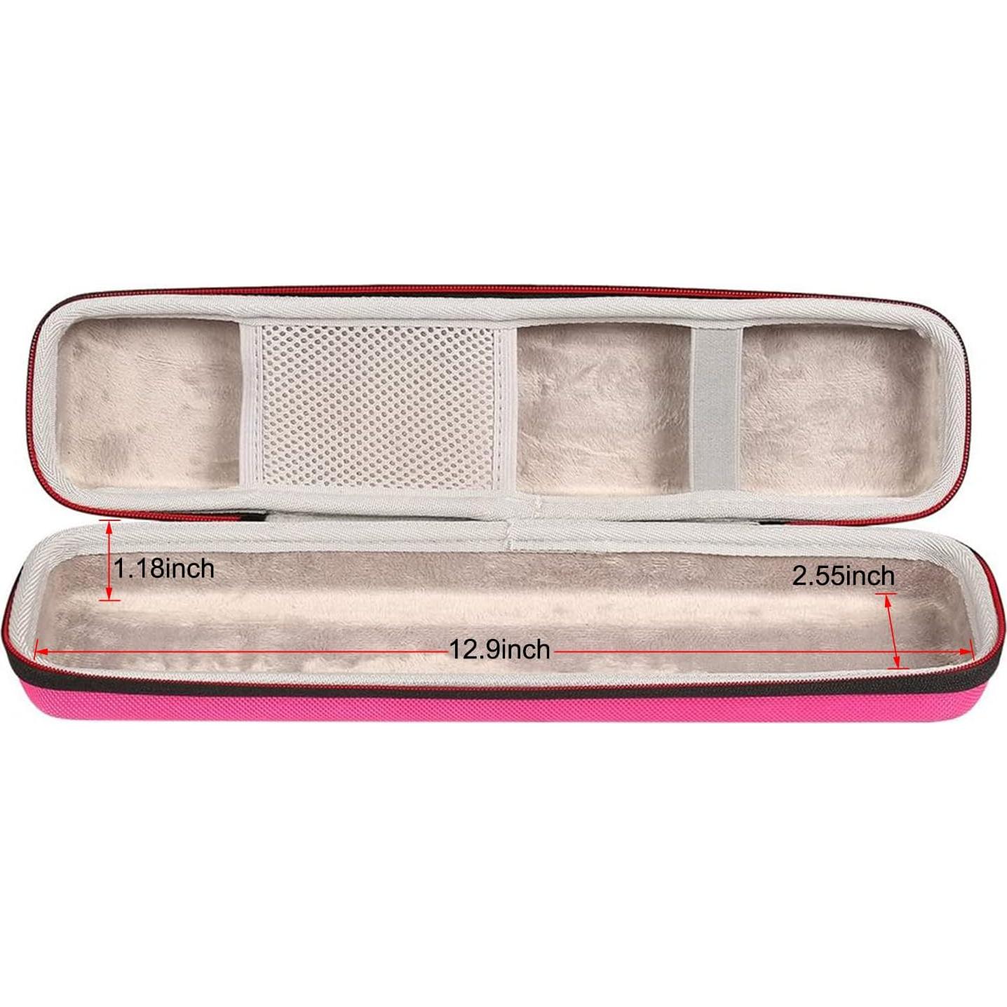 Funda Dura EVA Faylapa para Plancha de Pelo Rosa 36x8x6 cm