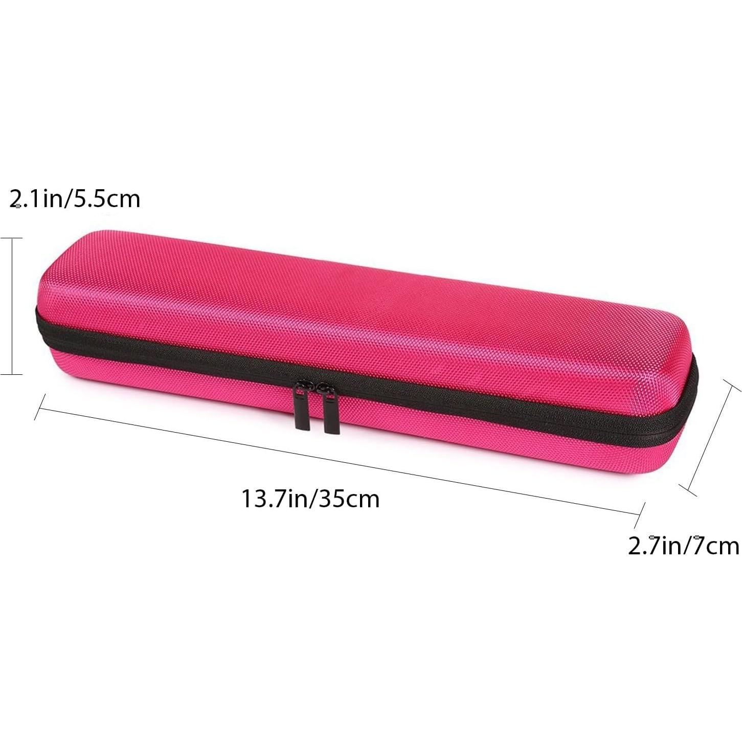Funda Dura EVA Faylapa para Plancha de Pelo Rosa 36x8x6 cm