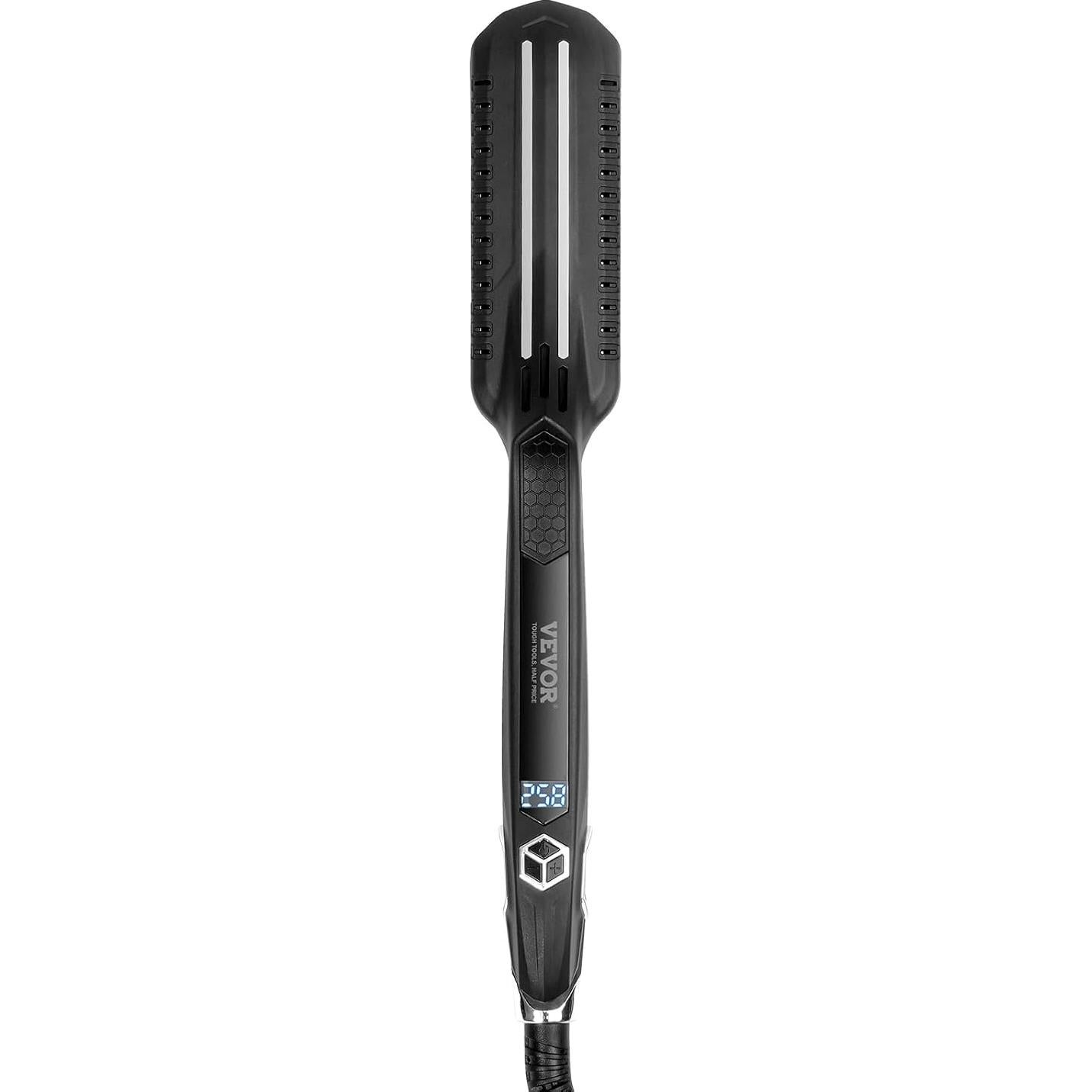 Plancha de Pelo VEVOR Titanio 1.5" Doble Infrarrojo LCD 19 Niveles