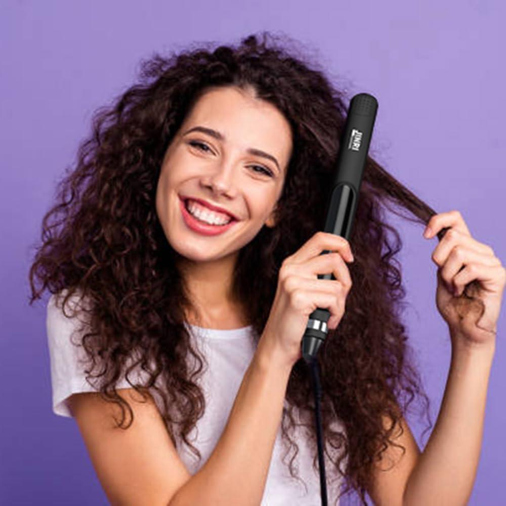 Plancha Alisadora y Rizador JINRI Cerámica Tourmalina 1"