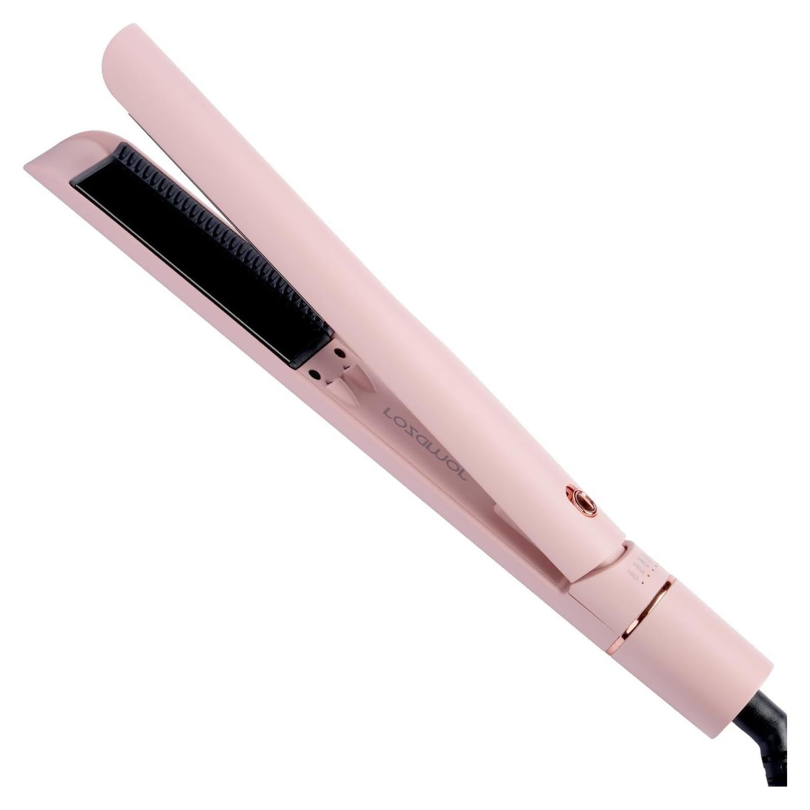 Plancha y Rizador 2 en 1 Rozamor Titanio 1 Pulgada Rosa