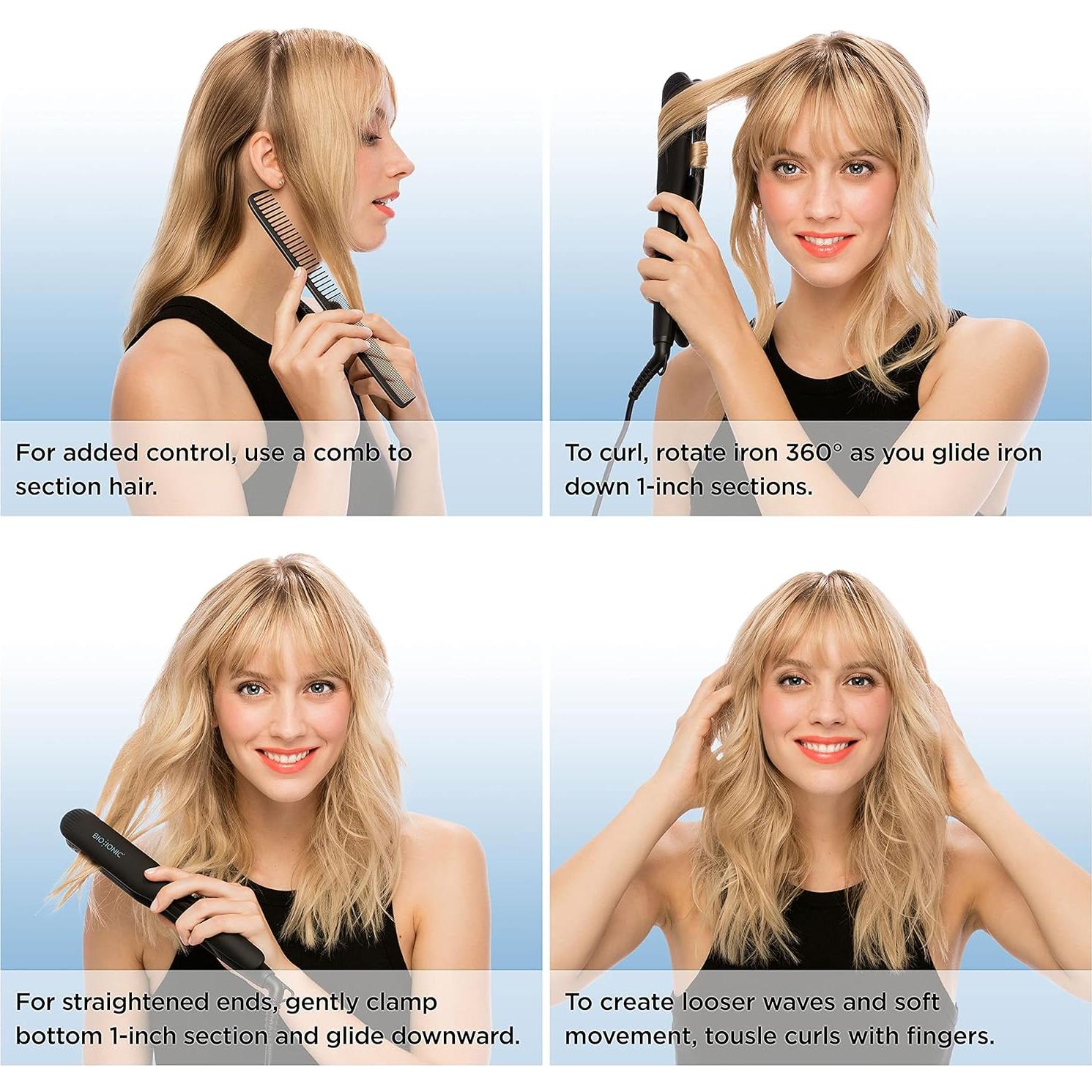 Plancha de Pelo BIO IONIC Onepass 1.5" Cerámica Hidratante