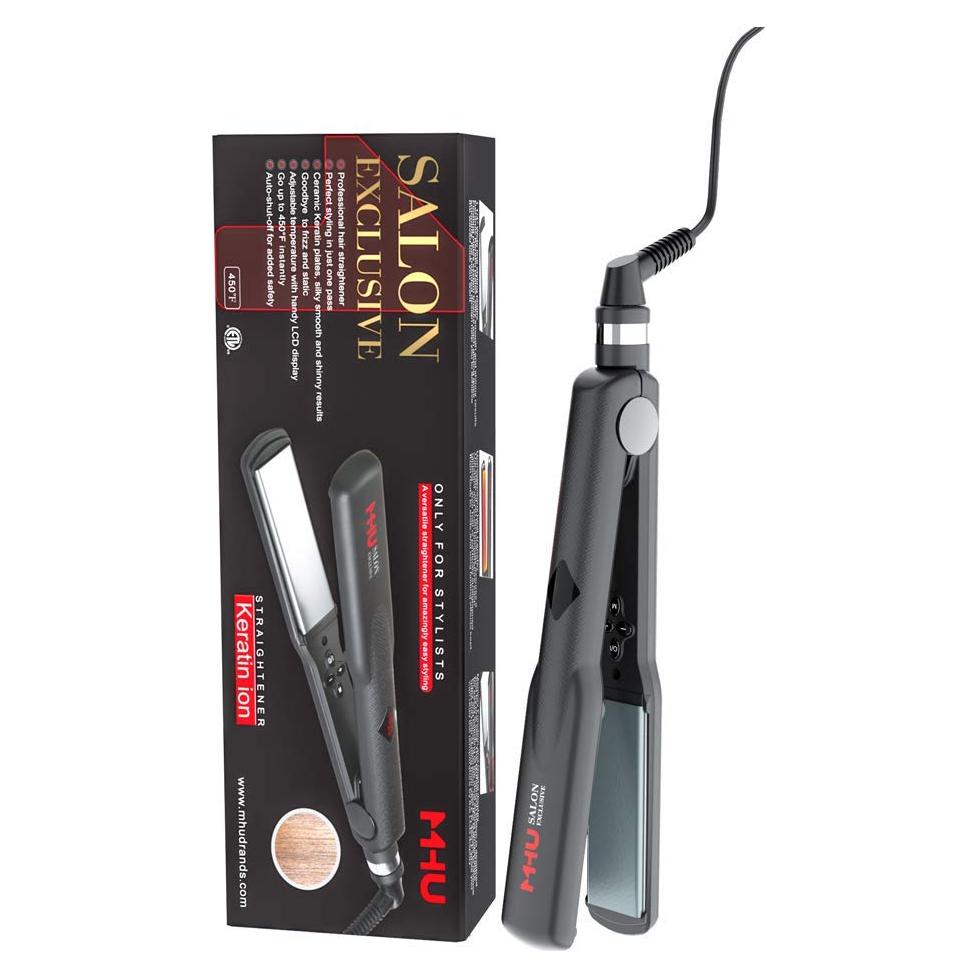 Plancha de Pelo Profesional Queratina 1.25" 3.18 cm Doble Voltaje