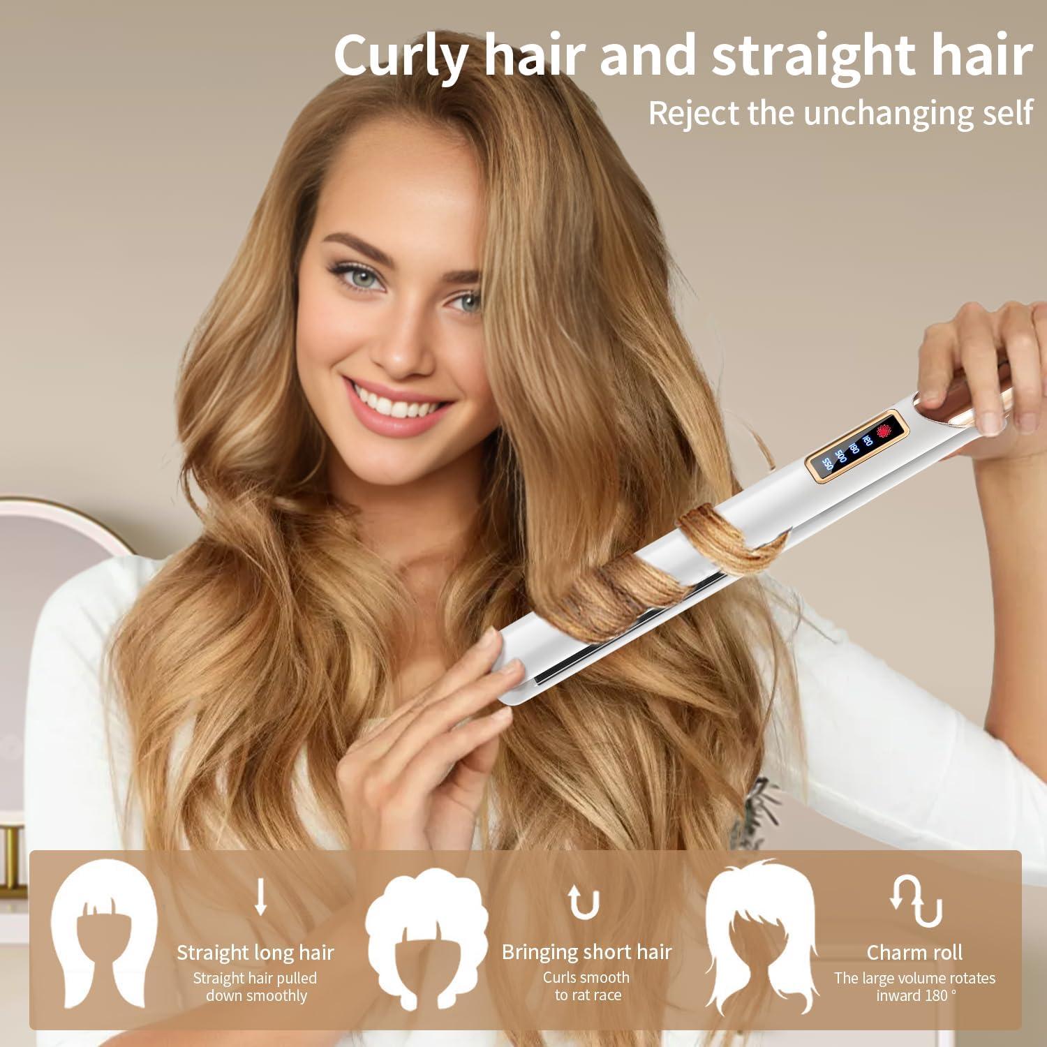 Plancha de Pelo Cerámica Brillo Terapia 1" con Aceite de Argán