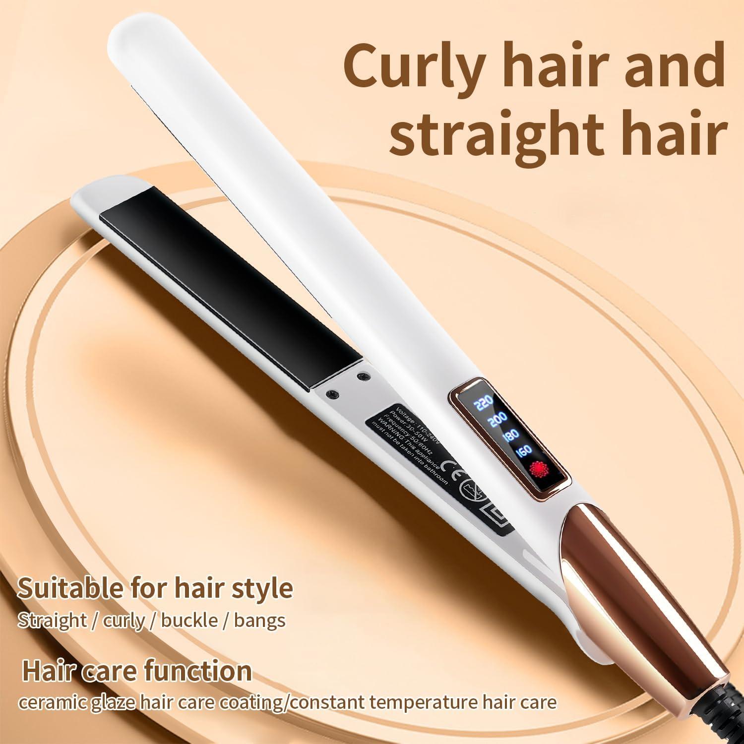 Plancha de Pelo Cerámica Brillo Terapia 1" con Aceite de Argán