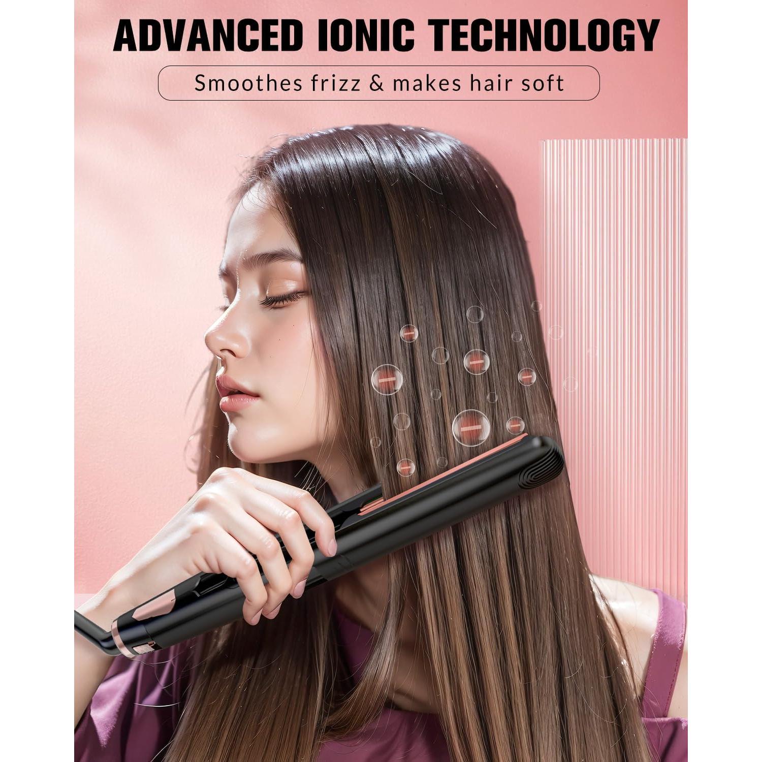 Plancha de Pelo 2 en 1 Soffiya Cerámica Calentamiento Rápido